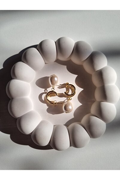 LİLİA حلق فولاذي مزين باللؤلؤ