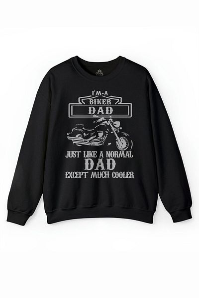 so cool I Am A Biker Dad Motocicletă Motocicletă Hanorac Imprimat