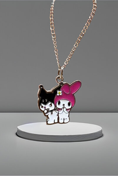 Duayen Design Çocuk Melody Kuromi Gümüş Renk Kolye
