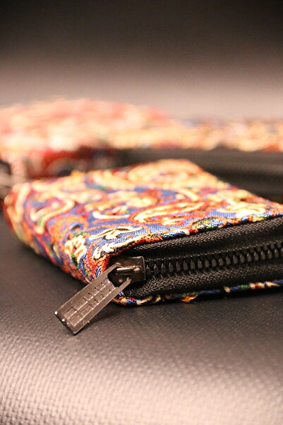 PUJİVA Kilim Desenli Terme, Etnik Desenli, Şeffaf, Zarif Ve Dayanıklı, Akradion Cüzdan, Kartlık