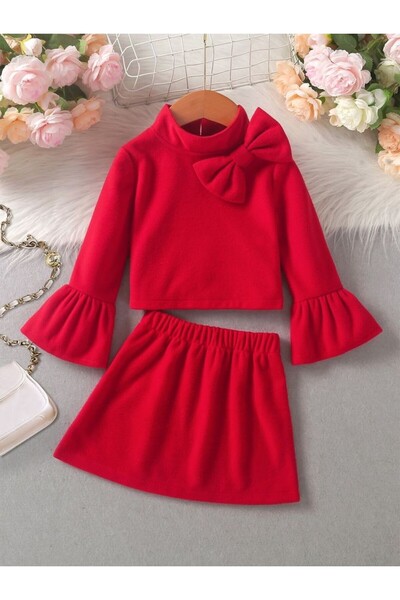 shop Set de iarnă roșu din 2 piese