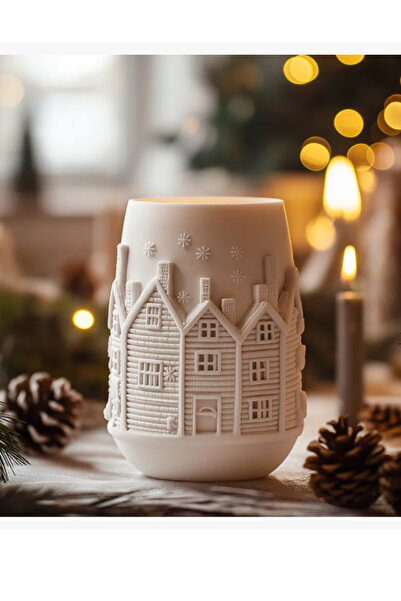 3DAKSESUAR Ev Desenli Modern Vazo