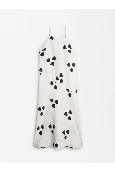 PARFOİS Desenli Uzun Elbise