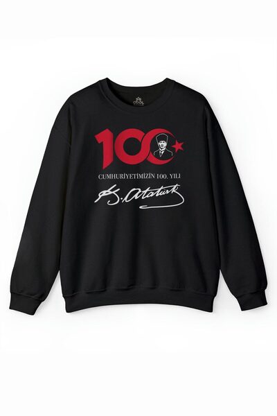 so cool Unisex crna majica Ataturk i 100. godišnjica naše Republike, specijal...