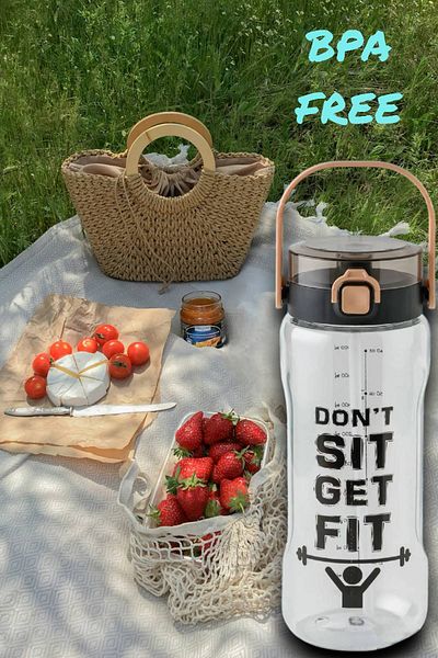 MEDUSHOP Watermode Giant Water Bottle - Water Bottle 2000 ml in Sports, Hiking, Here, School
