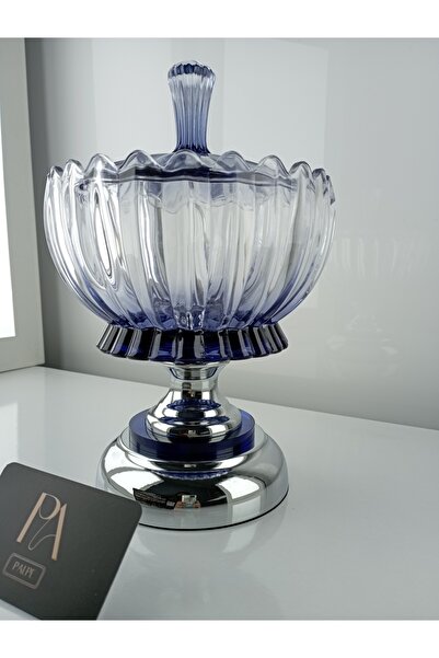 Palpe Kristal Gondol Şekerlik Sunumluk Söz Nişan Kız İsteme Çikolatalık Dekoratif Obje Biblo Süs Eşya