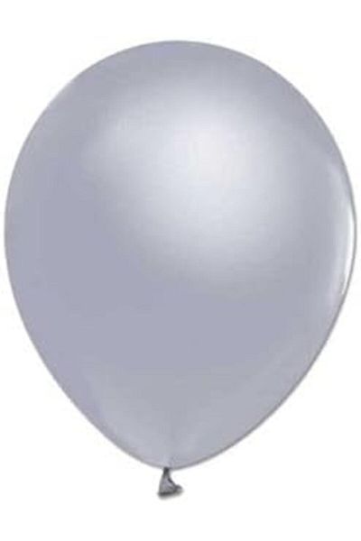 extracoll Metallic Silver Balloon - 12 Inch 5 Pieces Shopslck 1061052