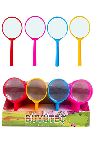 Hyd 12 Pcs Toy Plastic Magnifying Glasses Gift with Clear Bag Preschool Birthday Karne Gift