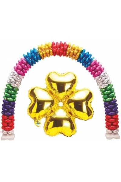 Generic Brand Flower Model Gold Heart Foil Balloon