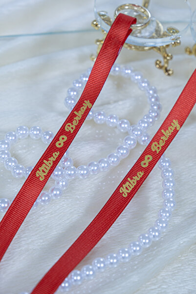 Rima Tasarım Isimli Yüzük Kurdelesi Söz Kurdelesi Ve Nişan Kurdelesi İnci Hed...