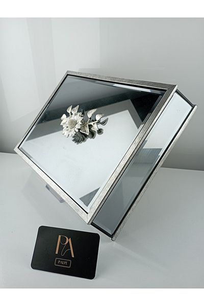 Palpe Mirrored Gondola Box - Sugar Bowl, Presentation Holder, Promise Engagement, Girl Promise and Chocolate Holder Decorative Object
