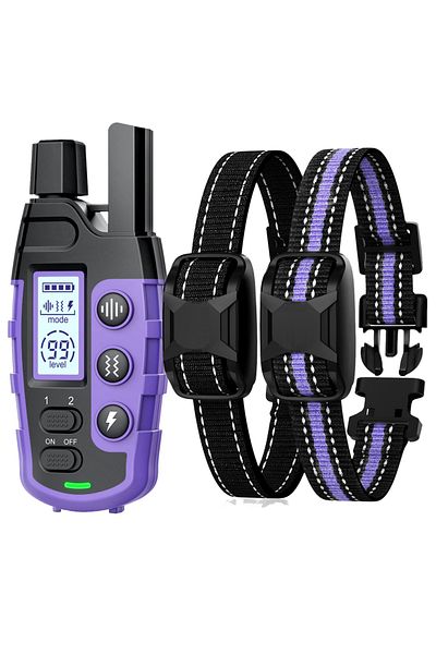 Choice For 2 Dogs 3300ft Electric Dog Training Collar Remote Control Waterproof Pet Behaviorfor 5-120lbs Pu