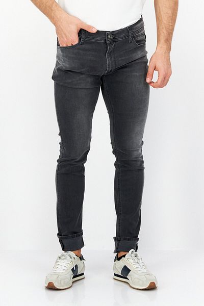 Replay Men Skinny Fit Lanny Washed Stretchable Jeans, Medium Grey