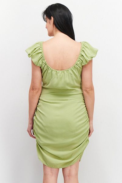 NA-KD Women Textured Mini Dress, Green