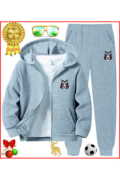 HOFFNUNG Σετ φόρμας με φερμουάρ MY BAT DRINKING GLASS Oversize Rubber Leg