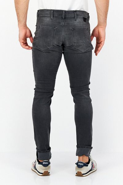 Replay Men Skinny Fit Lanny Washed Stretchable Jeans, Medium Grey