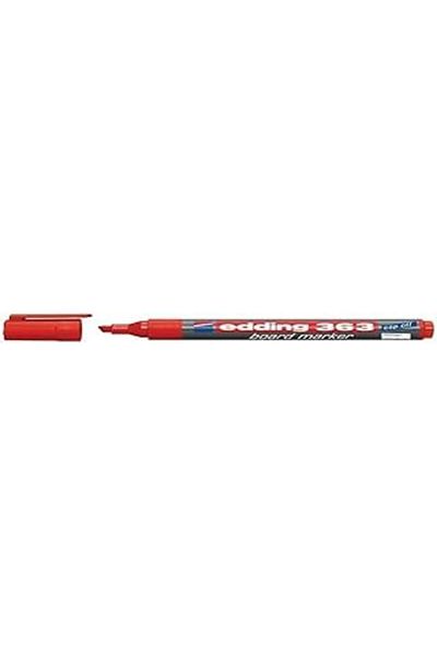 extracoll Edding 363 - White & Red 1-5mm Cut Tip Writing Board Pen