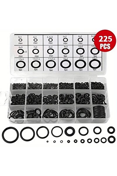 Go İthalat Nvdn- Nvdn-Rsgitlt345 225 Piece Rubber Seal Set, O-Ring Set with S...