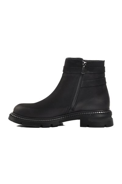 Venüs Black Nubuck Women's Boots