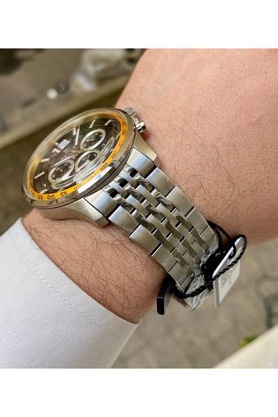 Reward Excellent Steel Silver Color 5Atm Waterproof Men Wrist Watch Bracelet Gift