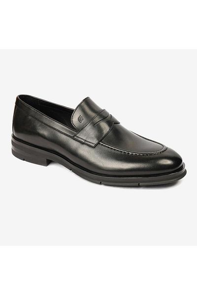 Greyder 64642 Men's Black Genuine Leather Classic Shoes