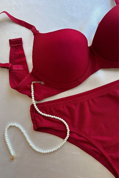 Rubuvi Aria Women's Supported Recovery Underwire Bralet Dowry Underwear Panties Bra Set Lingerie Set