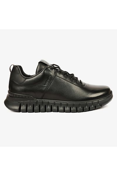 Greyder 17632 Men's Black Genuine Leather Sneaker Shoes