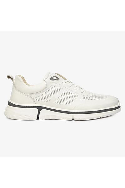 Greyder 64545 Pantofi confortabili din piele naturală albă pentru bărbați