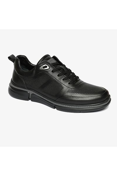 Greyder 64545 Men's Black Genuine Leather Shoes