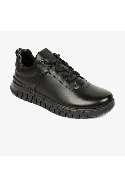 Greyder 17632 Men's Black Genuine Leather Sneaker Shoes