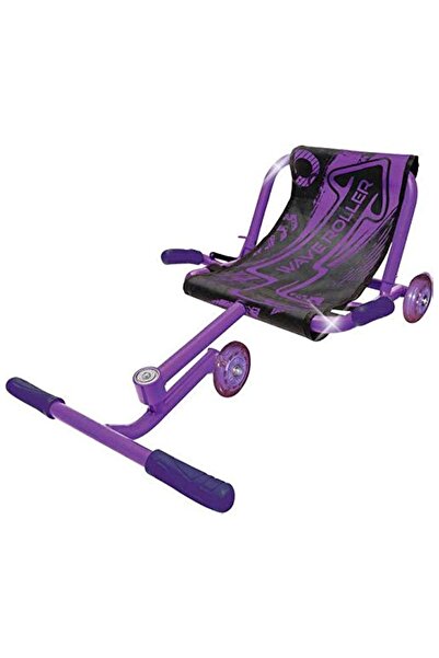 Generic Twister Scooter with 3 wheels and comfortable seat for children and adults, purple/black color
