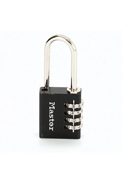 Master Lock قفل ألومنيوم برقم سري من 4 أرقام 7640EURDBLK، 40 مم، أسود، قابل ل...