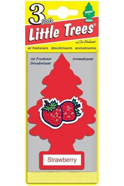 Little Trees 3 عبوات من معطرات الفراولة