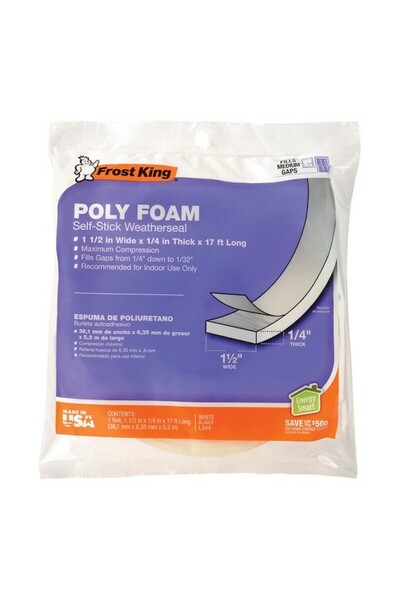 FROST KING شريط رغوي مقاس 1-1/2x1/4 WHT