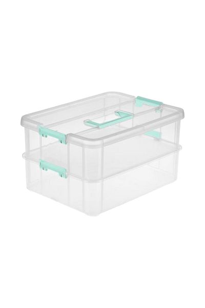 Sterilite STACK & CARRY 2 LAYER HANDLE BOX