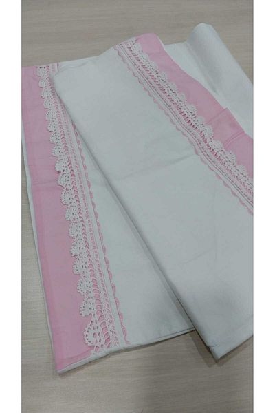 Papatyam 46X88 cm Double Sided Lace Pillow - Hand Knitted Crochet 1 Piece (Antique/Vintage)