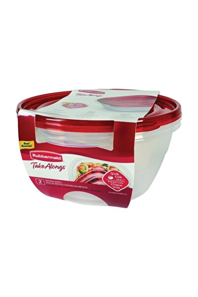 RUBBERMAID حاويات تخزين الطعام من تيك ألونجز مع أغطية، عبوة من قطعتين، قاعدة ...