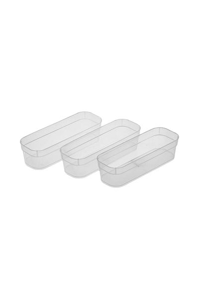 Sterilite SET OF 3 NARROW STORAGE TRAYS