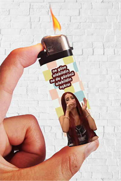 SARANG Çakmak Ne Göze Alabildin Yalan Dünya Tülay Baskılı Çakmak