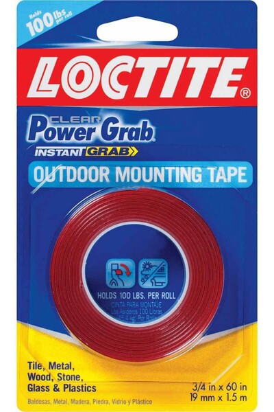LOCTİTE شريط لاصق مزدوج الجوانب 3/4 × 60 بوصة HD من LOCTITE