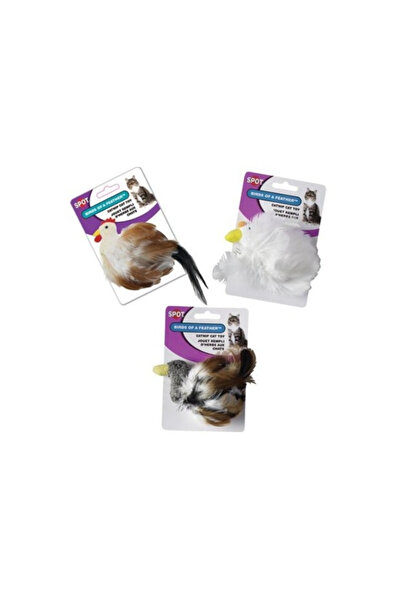 Spot لعبة قطط من ريش الطيور