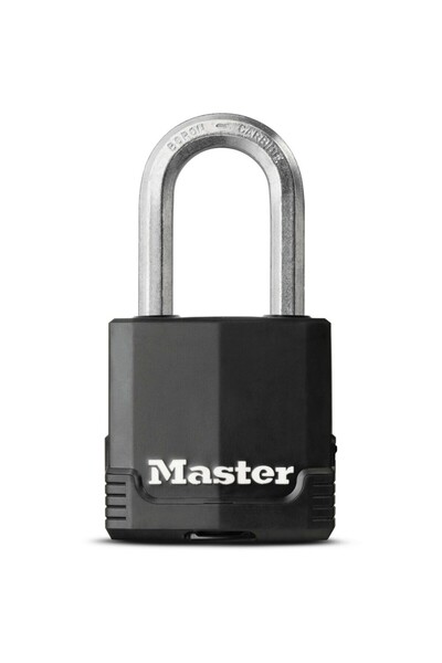 Master Lock قفل M115EURDLF إكسيل من الفولاذ المغلف، عرض 49 مم، حلقة 38 مم، أس...