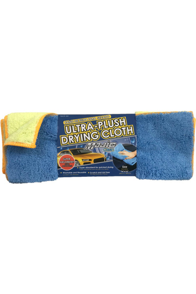 MAJIC Ultra Soft Microfiber Drying Cloths, 2 Pack, 16 x 16 in Each, Multicolo...