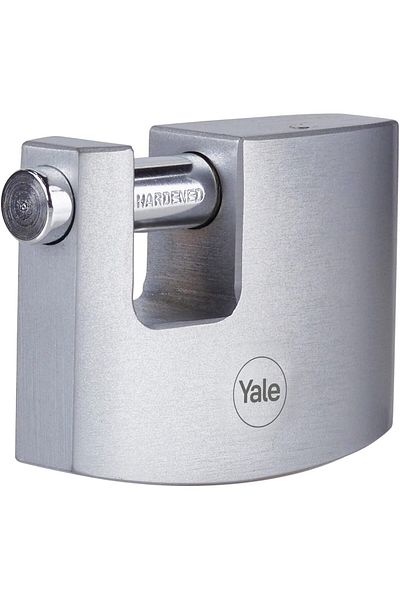 Yale Armoured Padlock 90 mm Silver