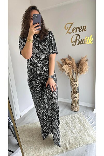 Tarz Noktası PUL PAYET KADİFE TAKIM