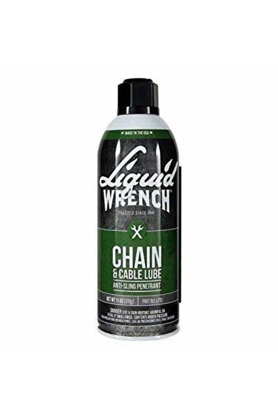 Liquid Wrench Chain & Cable Lube with Cerflon solid lubricant and synthetic m...