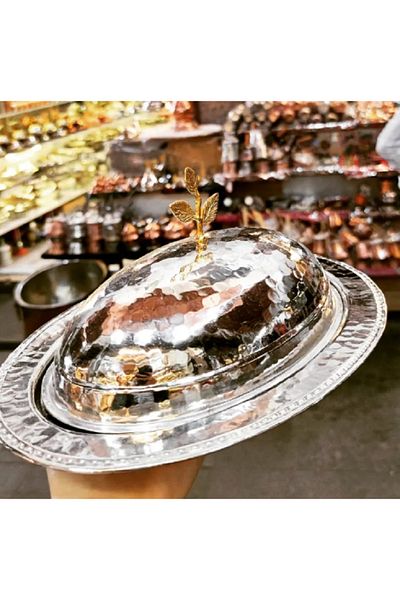 AKÇAY Large Size Copper Forged Presentation Rack - Service Kayak with Cover