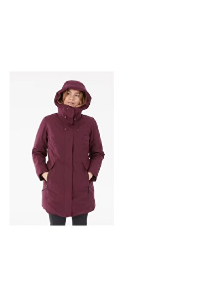 Decathlon Claret Red Waterproof Women's Outdoor Snow Coat - Sh500 -10 ° C