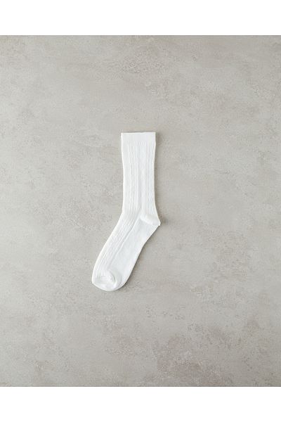 English Home Ecru Mauve Women's Socks