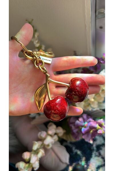 Lumiera Kirazlı Çanta Charmı | Çanta Aksesuarı